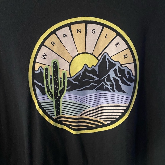 Black Wrangler Long Sleeve Tee - Picture 2 of 4